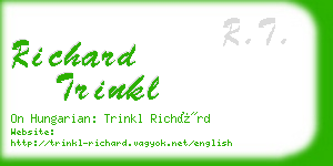 richard trinkl business card